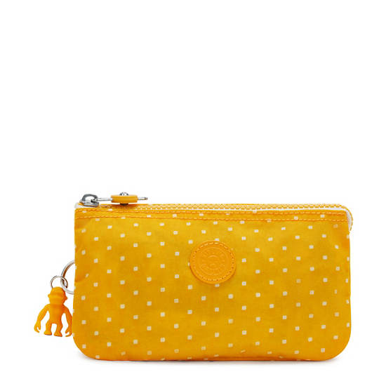 Kipling Creativity Large Printed Pouch Väska Gula | SE 1117NW